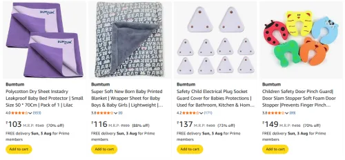 Image of Bumtum Baby Products Starting @ ₹103