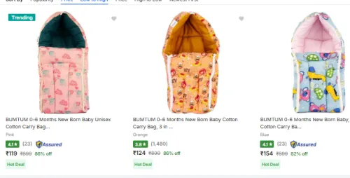 Image of Bumtum Baby Sleeping Bags Starting @ ₹119