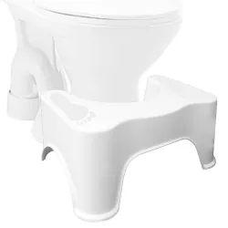 BUMTUM Baby Step Stool |Comfortable Step Stool for Potty| Plastic Step Stool for Western Toilet | Anti-Slip Bathroom Foo