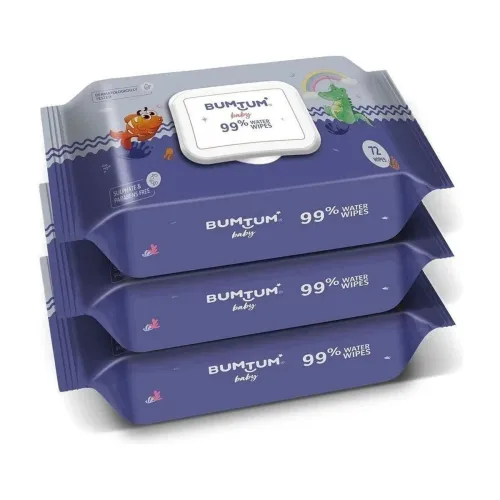 Image of BUMTUM Baby Water Wet Wipes 216