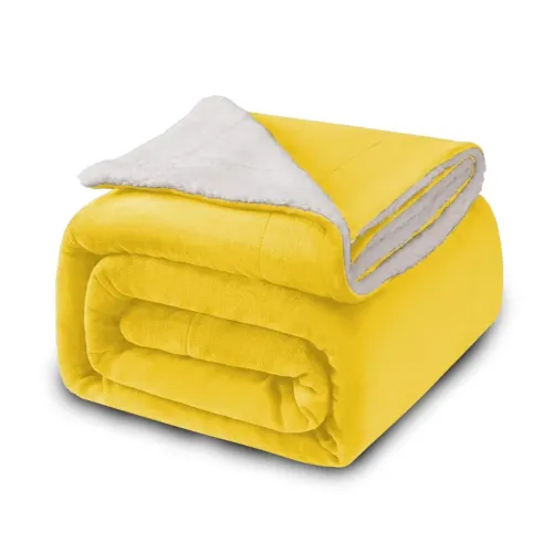 Image of BUMTUM Double-Layer Baby AC Blanket Yellow