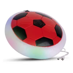 BUMTUM Hover Ball for Kids | Hover Football Indoor Electric Floating Hoverball Soccer | C-Type USB Rechargeable Battery Powered | Air Football Smart | Toy for Boys and Kids (2-10 Years, Red)