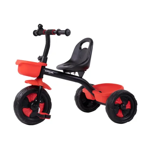 Image of Bumtum Tricycle for Kids (2-5 Yrs) – Red, with Storage & Horn