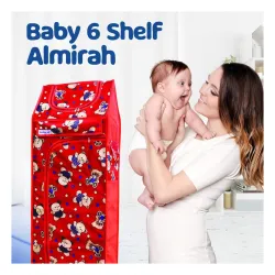 Bumtum Plastic Baby Wardrobe Multipurpose 6 Shelve |Foldable Almirah|