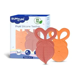 BUMTUM Soft Silicone Baby Teether, Teether for 6 to 12 Months Baby |Bpa Free Teething Toys for Babies, Infants & Toddler