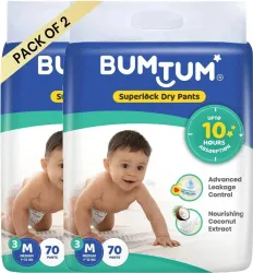 BUMTUM Superlock Diaper Pants M 140-Pack