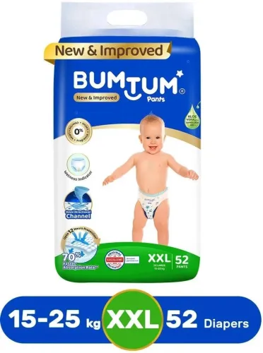 Image of Bumtum XXL Baby Diaper Pants (52 Pieces)