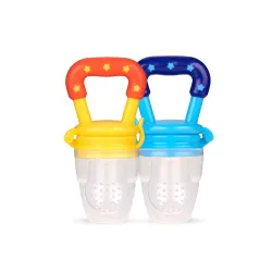 Bumtum Baby Silicone Food & Fruit Nibbler with Extra Mesh | Soft Pacifier Feeder & Teether for Infants 3+ Months | BPA F