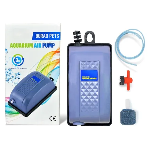 Image of Buraq Aquarium Air Pump – Dual Outlet, Noiseless