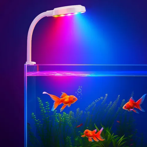 Image of BURAQ Pets N6 WRGB LED Light 2.5W for Nano Fish Tank 3 Modes Flex Arm