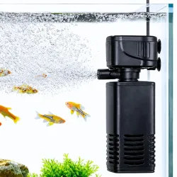 Buraq Pets 4 in 1 Aquarium Filter | 15W | 880L/H | 1.5–2.5 ft Tank