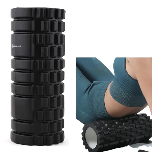 Image of Burnlab Prana Yoga Foam Massage Roller (Black)