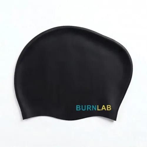 Image of Burnlab Silicone Swimming Cap for Long Hair Comfortable Fit for Pool Use