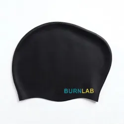 Burnlab Silicone Swimming Cap for Long Hair Comfortable Fit for Pool Use