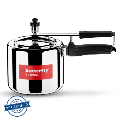 Image of Butterfly Friendly 3 L Inner Lid Induction Bottom Pressure Cooker
