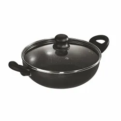Butterfly Granza Non Stick Kadai with Glass Lid 240 mm Scratch Resistant