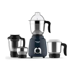 Butterfly Pestle 750W Mixer Grinder with 4 Jars | 3 Stainless Steel Jars & 1 Juicer | ABS Body | Heavy Duty Motor | 2 Years Manufacturer's Warranty | Ink Blue