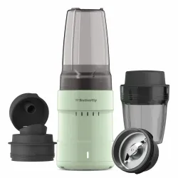 Butterfly Pestle Pro Blend Mixer Grinder Smoothie Maker with 2 Tinted Inward Locking Jars