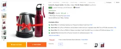 Butterfly Rapid Kettle and Bottle