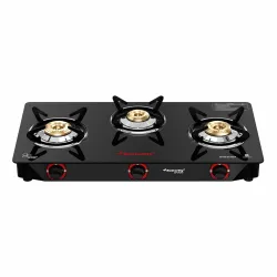 Butterfly Smart 3 Burner Glass Top Gas Stove Manual Ignition