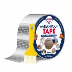 Butyl Rubber Aluminium Foil Waterproof Tape – Super Strong Adhesive for Roof Water Leakage, Surface Crack, Tank & Pipe Leak, Window Sill Gap Sealing | Water Proof Tape (5CM × 5M)