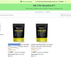 Buy 1 Get 1 Free On DENZOUR Protein