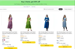 Buy 2 items, get 50% off on Women s clothes