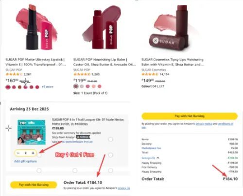 Image of Suagar Loot : Buy 2 Any Product & Get 1 Free Automatic 