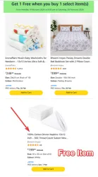 Buy Any 1 item & Get 1 Benifit (Napkins) Free