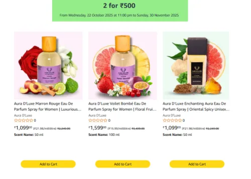 Image of Buy Any 2 Product only For ₹500