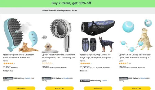 Image of Buy any 2 Pet Supplies & Get Extra 50% OFF