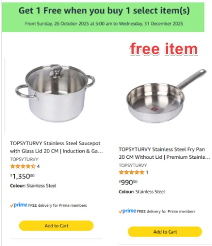 Image of Buy Sausepot & Get Fry Pan Free
