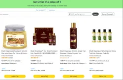 Amazon Offer : Buy 1 Get 1 Free on Khadi Beauty Products