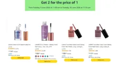 Lakme Loot : Buy Any 1 Nail Paint & Get 1 nailpaint Free 
