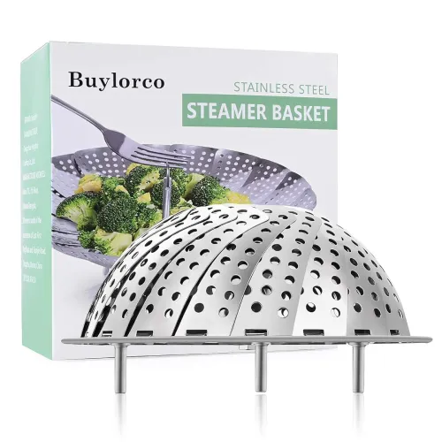 Image of Buylorco Folding Vegetable Steamer Insert