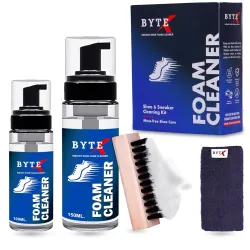 BYTEX Shoe Cleaning Kit, White Sneaker Cleaner 150 ML