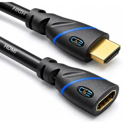 C & E 12 Feet 4K HDMI Extension Cable Pack 3