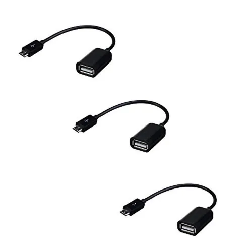 Image of C & E CNE467202 3 Pack USB 2.0 A Female to Micro B Male Adapter Cable Micro USB