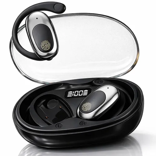 Image of C300 OWS Open Ear Wireless Earbuds with Display