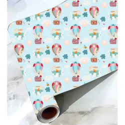 CABANA HOMES (45cm x 125cm, 5 Rolls (30 sq. ft) Wallpaper for Kids Room Self Adhesive,Wall Stickers,Baby Room,Wardrobe,F