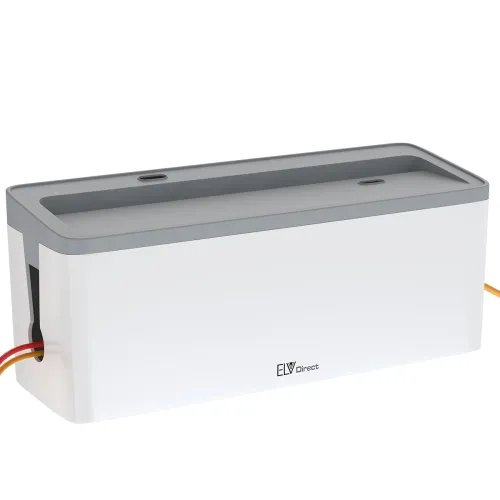 Image of Cable Management Box with Mobile Stand (White)