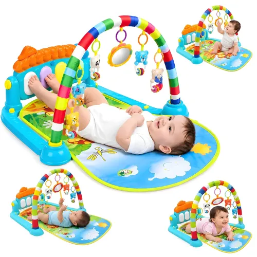 Image of Cable World 3 in 1 Baby Play Gym Mat Made of ABS High Grade Plastic