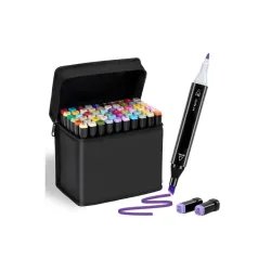 Cable World Dual Tips 48 Colors Markers Set