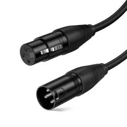 CableCreation 50FT XLR Microphone Cable, XLR Male to XLR Female Balanced 3 PIN XLR Microphone Cable 