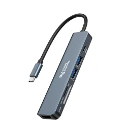 CableCreation 6-in-1 USB C Hub Multiport USB-C Adapter(Lite Series