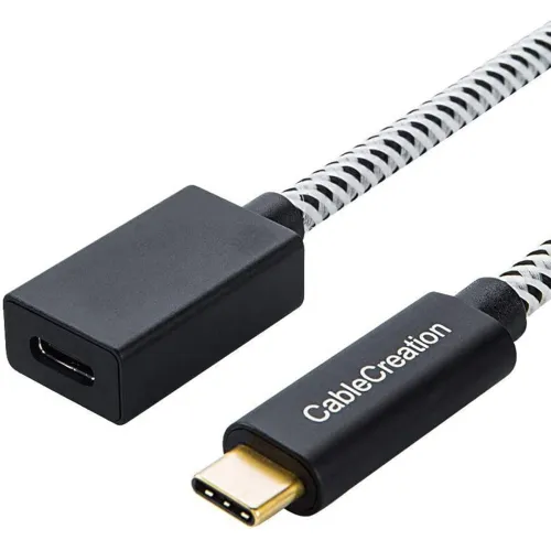 Image of CableCreation USB C Extension Cable Gen 2/10Gbps 3.3FT, USB 3.1 Type C Male to Female Extension Cable, Support 4K Video 
