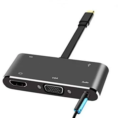 Image of CableDeconn USB C HDMI VGA Hub Adapter