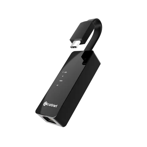 Image of Cablet USB to Ethernet Adapter, 1000Mbps Plug and Play with USB 3.1 Type-C, Driver Free, RJ45 LAN Network Dongle Compati