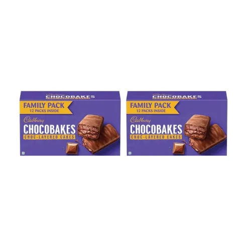 Image of Cadbury Chocobakes Choc Layered Cakes – 228g (Pack of 2)