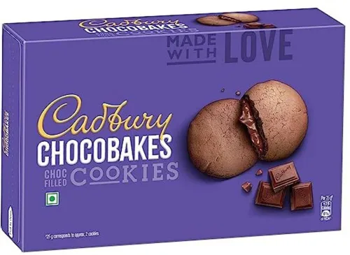 Image of Cadbury Chocobakes ChocFilled Cookies Cream Filled Biscuit  (300 g)